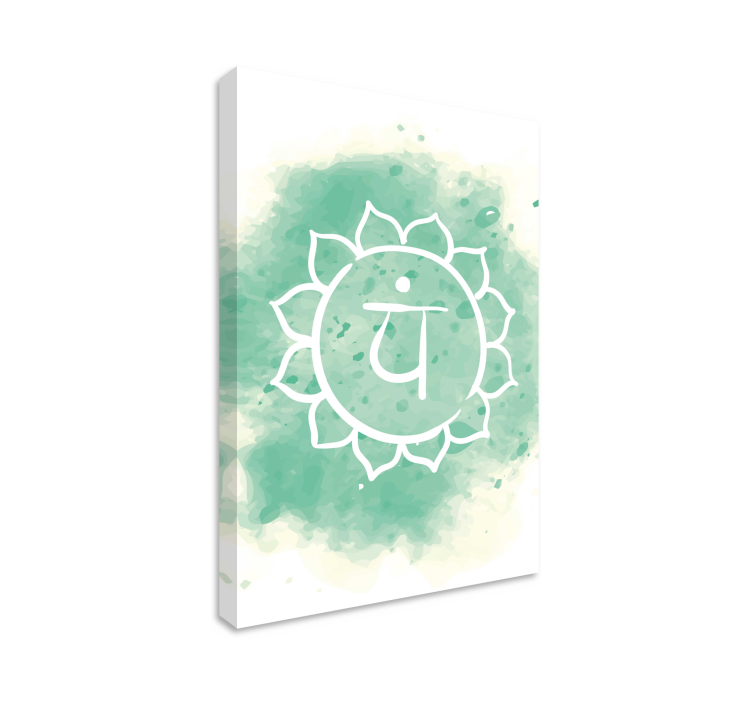 Zen canvas art meditation symbol - TenStickers