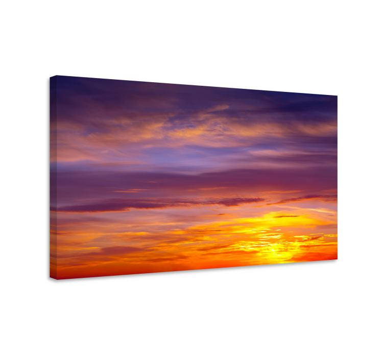 Colourful sunset aesthetic landscape canvas - TenStickers