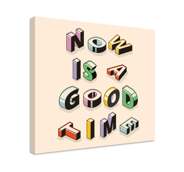 Quote canvas inspirational text art print - TenStickers