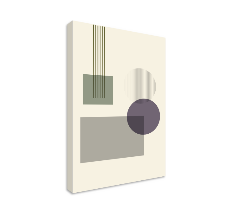 Geometric canvas of geometric shapes design - TenStickers