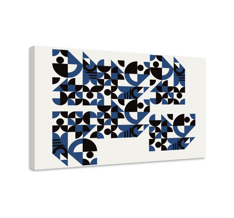 Geometric canvas with energetic patterns - TenStickers