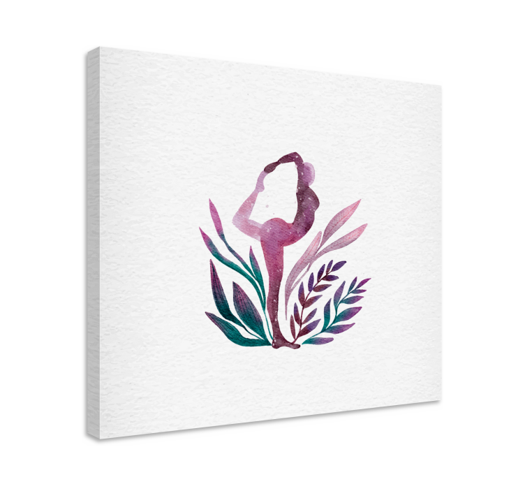 Dancer canvas graceful ballet silhouette - TenStickers