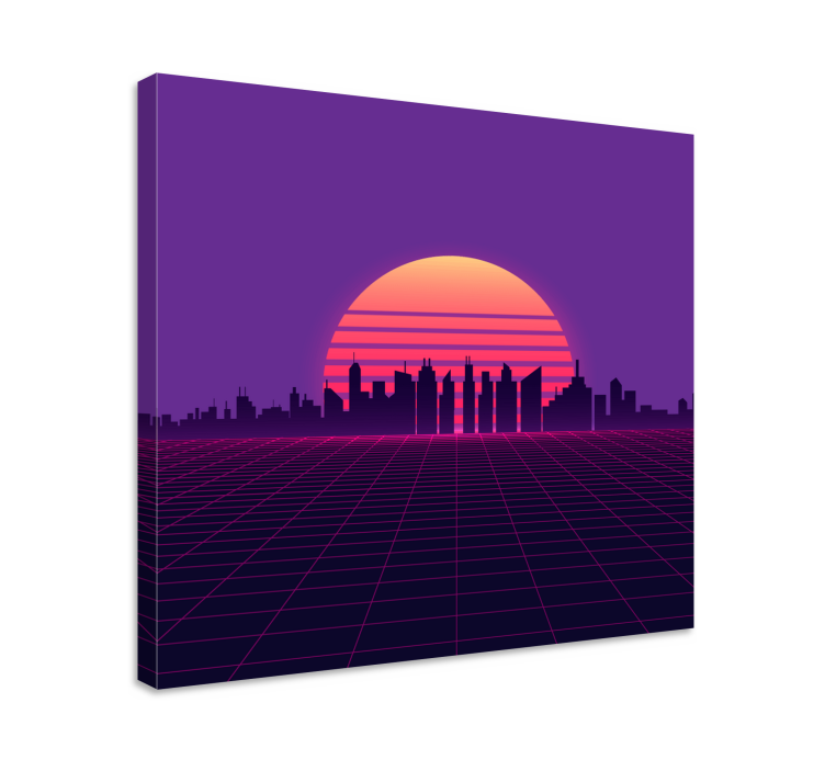 Cityscape wall art inspired by modern urban life - TenStickers