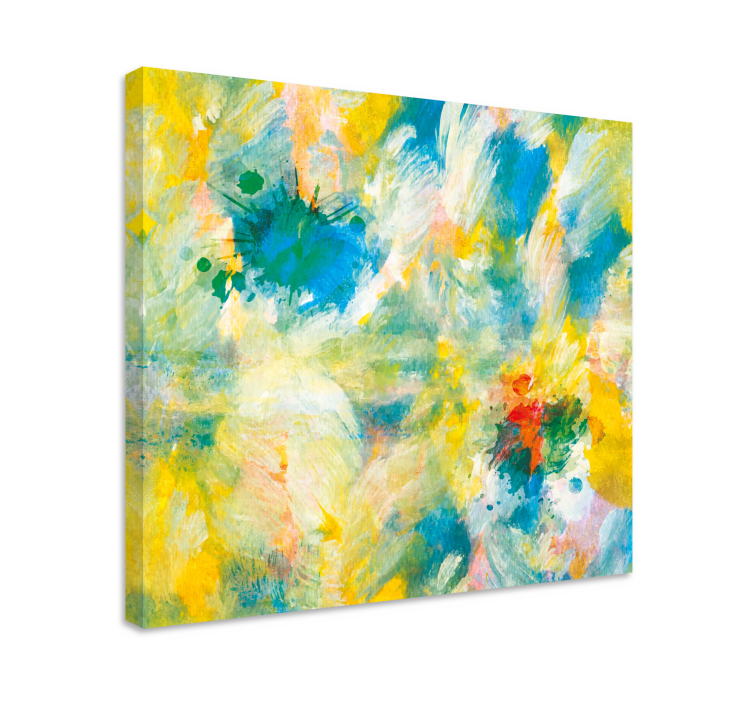 Abstract wall art 1 colorful splash of vibes - TenStickers