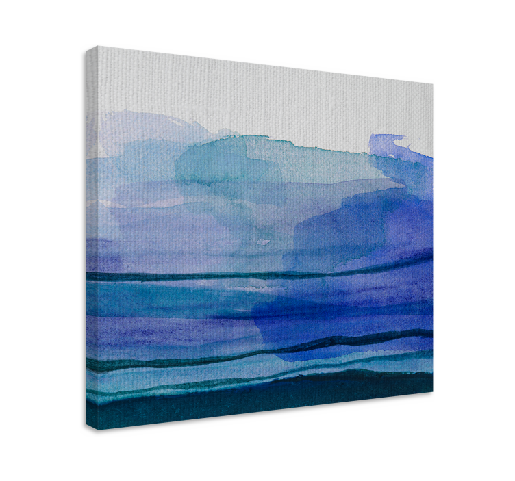Landscape canvas blue water layers - TenStickers