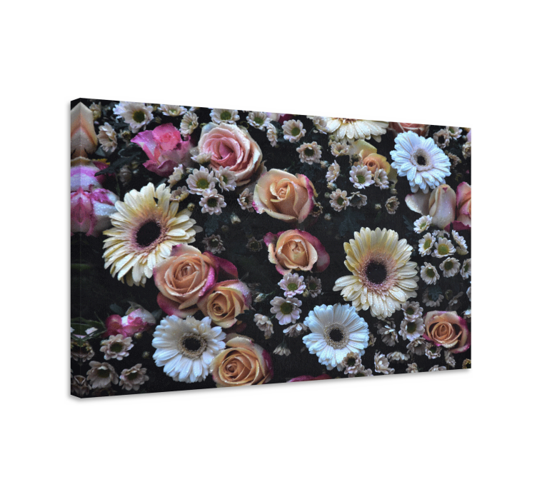 Flowers canvas beautiful floral display - TenStickers