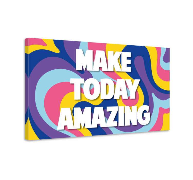 Quote canvas make today extraordinary - TenStickers