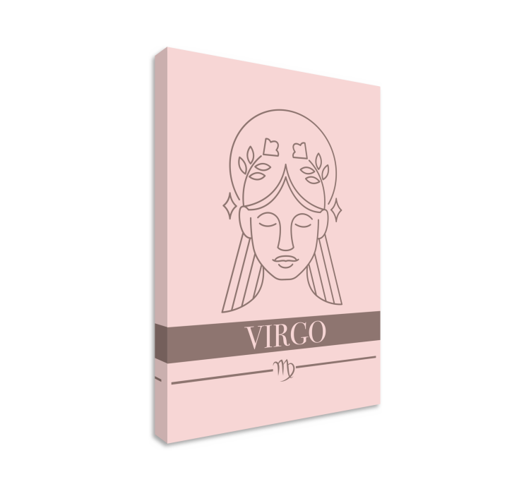 Quote canvas virgo zodiac symbol - TenStickers