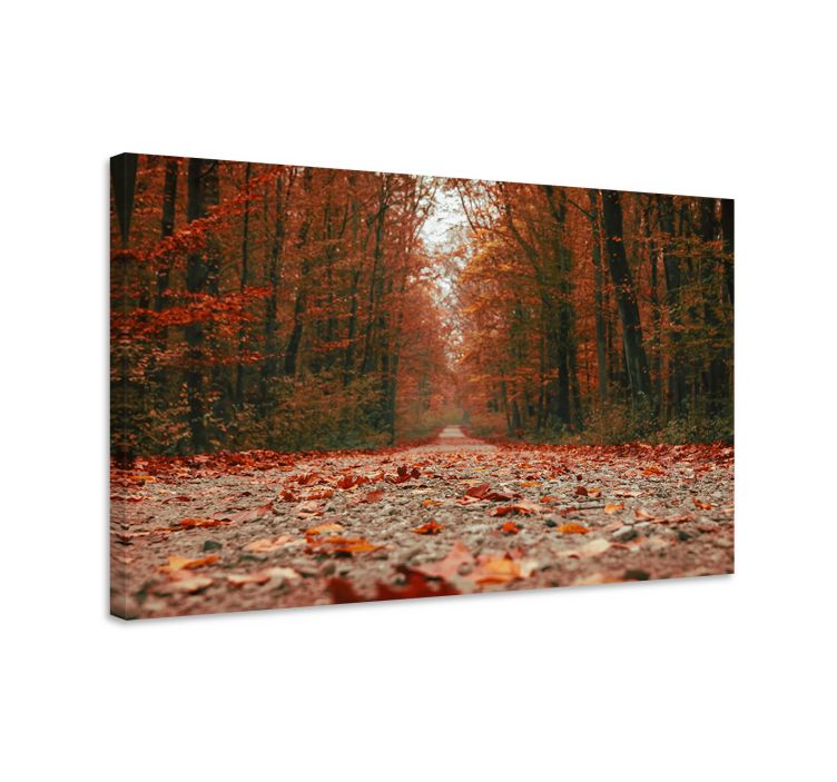 Landscape canvas autumn pathway - TenStickers