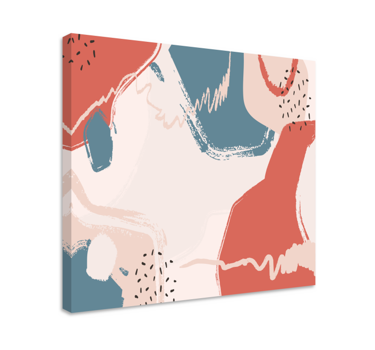 Music canvas art abstract melody shapes - TenStickers