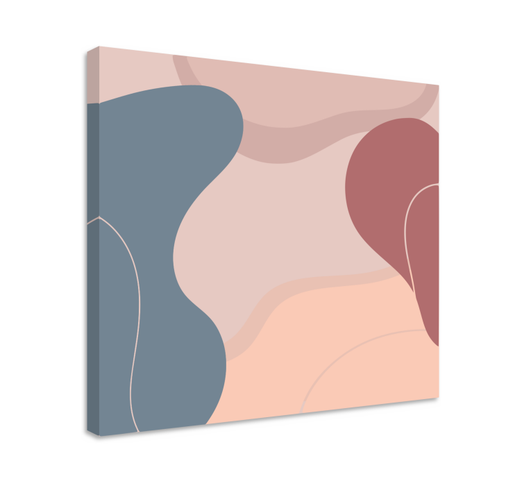 Modern canvas art organic shapes harmony - TenStickers