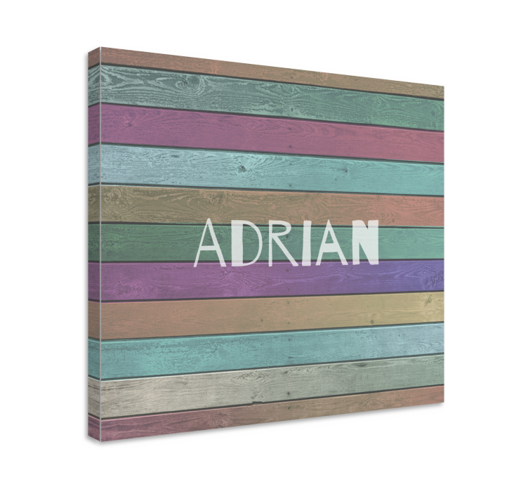 Abc canvas wall art personalized name art - TenStickers