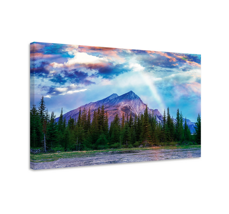 Landscape canvas majestic mountain scene - TenStickers