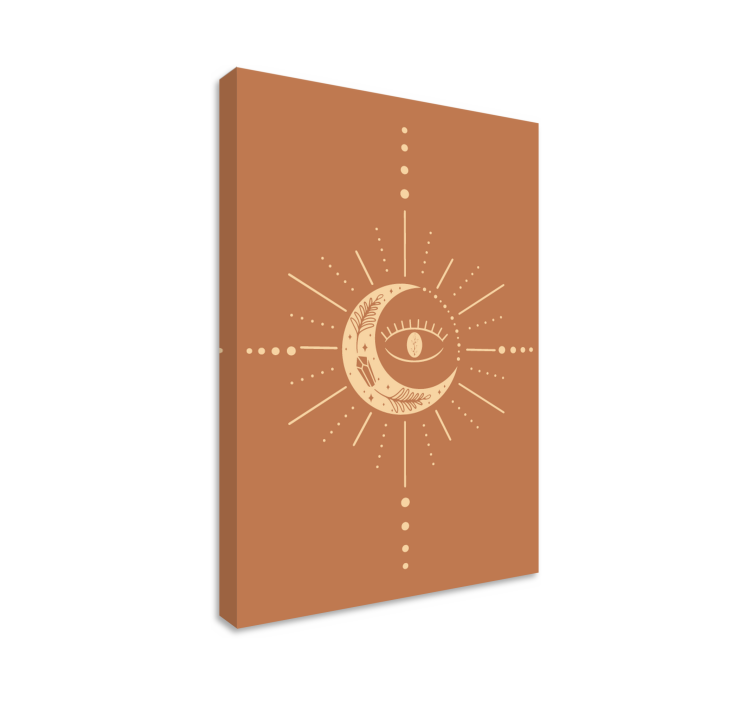 Celestial Crescent Design abstract wall art  1 - TenStickers