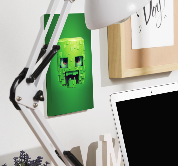 creepy pixel art character video game canvas art - TenStickers