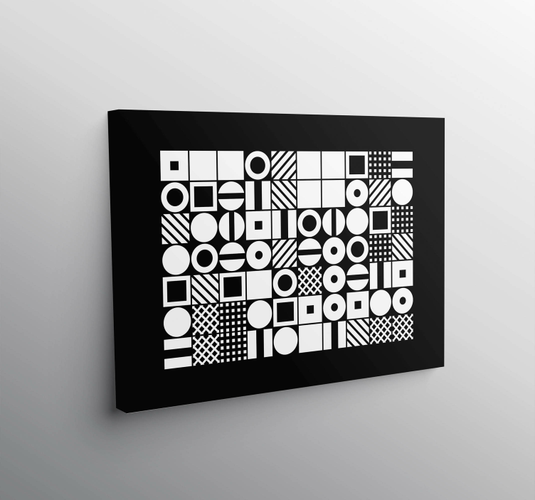 Abstract Shape Patterns geometric canvas - TenStickers