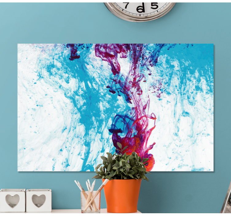 Abstract wall art 1 colorful flow of hues - TenStickers