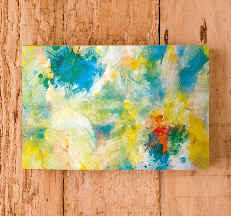 Abstract wall art 1 colorful splash of vibes - TenStickers