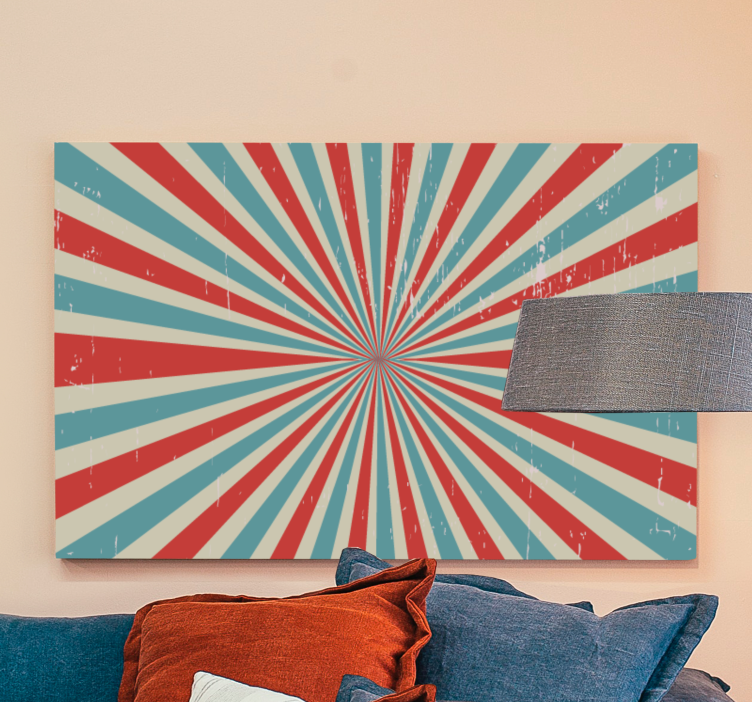 Abstract wall art 1 radiating pattern art - TenStickers