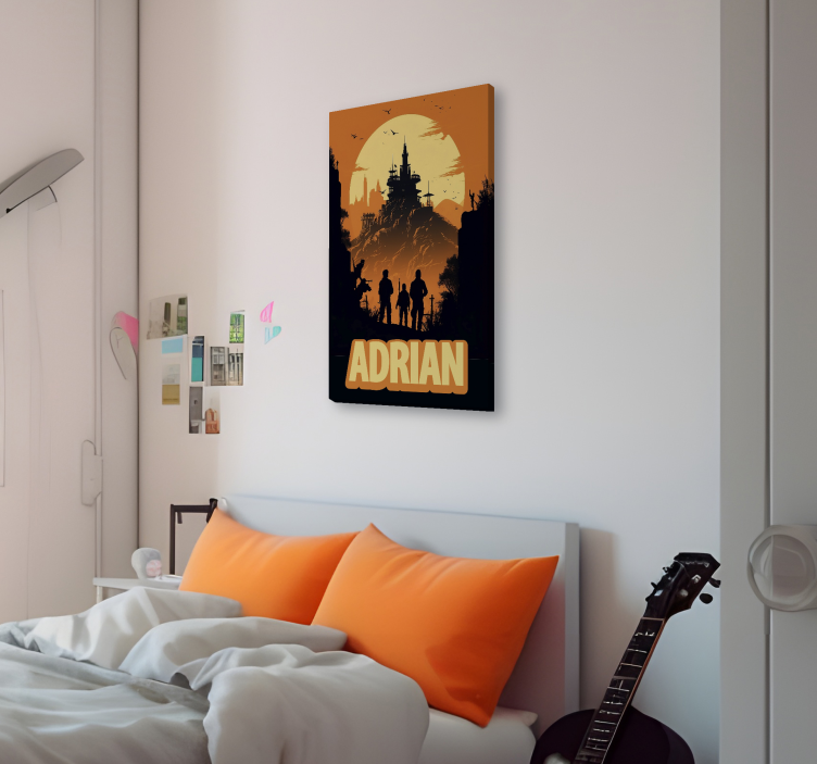 adventure personalized video game canvas art - TenStickers