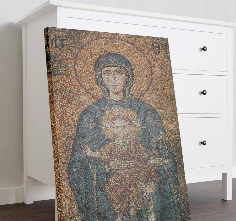 Ancient byzantine mosaic canvas prints - TenStickers