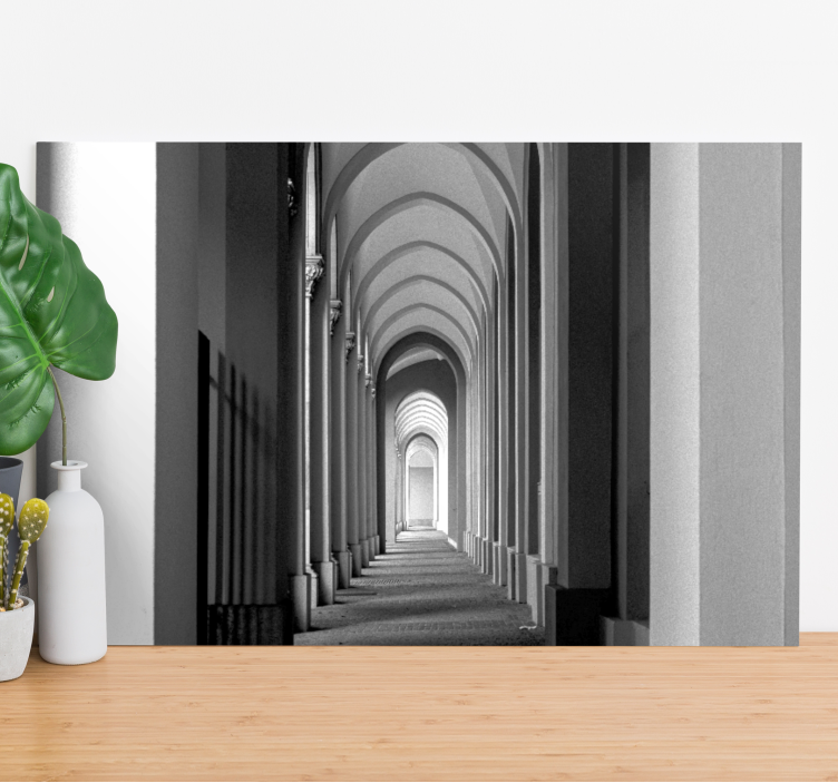 Arched hallway perspective 3d pictures wall art - TenStickers
