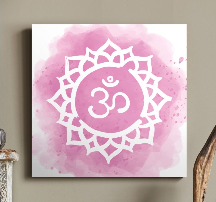 Buddha wall art with om mandala design - TenStickers