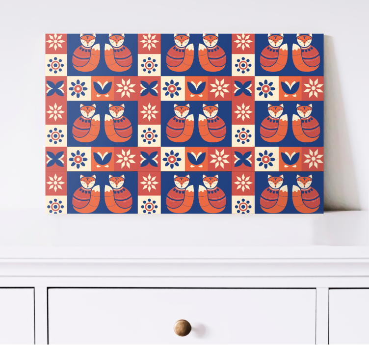 Cat wall art friendly feline design - TenStickers