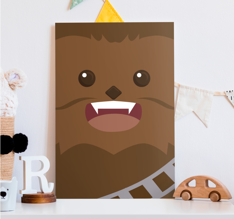 chewie canvas character - TenStickers