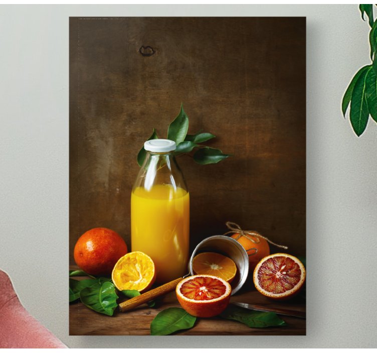 China and orange peel  fruit canvas - TenStickers