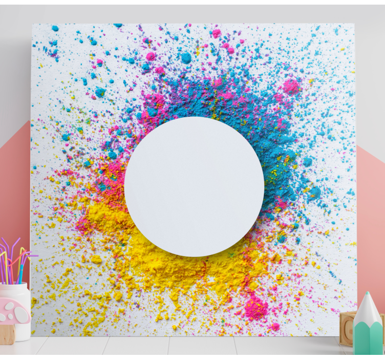 Circle Splash canvas art prints - TenStickers