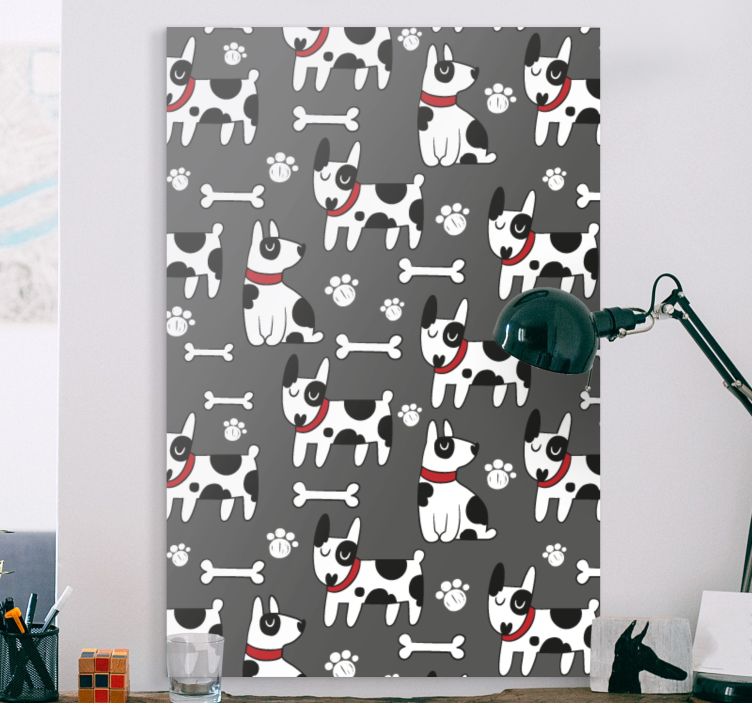 Dog wall art playful dog designs - TenStickers