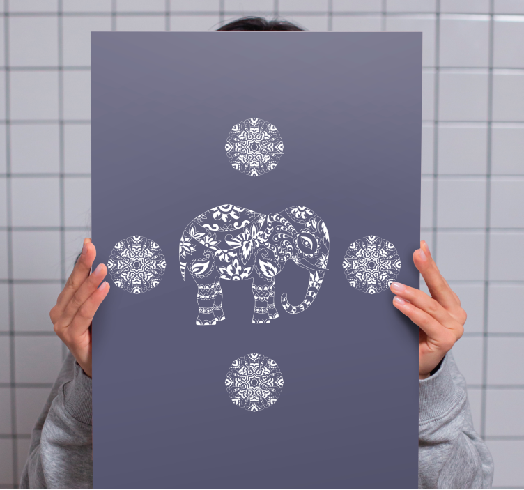 Elephant wallart decorative elephant design - TenStickers
