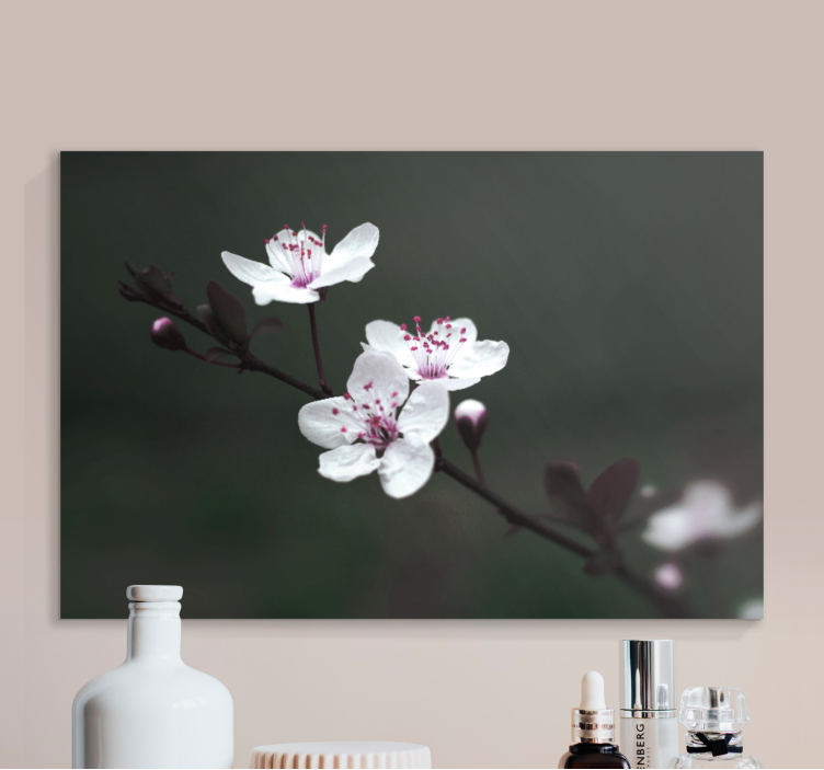 Flowers canvas delicate blossoms in bloom - TenStickers