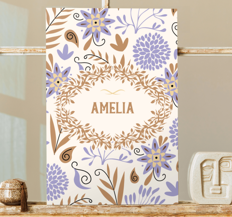 Flowers canvas floral blossom art print - TenStickers