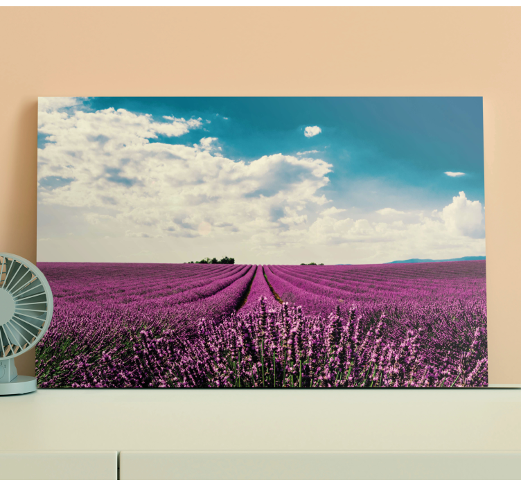 Flowers canvas lavender field art - TenStickers