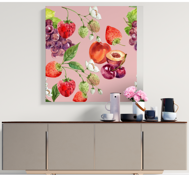 Fruit canvas wall art fresh fruit display - TenStickers