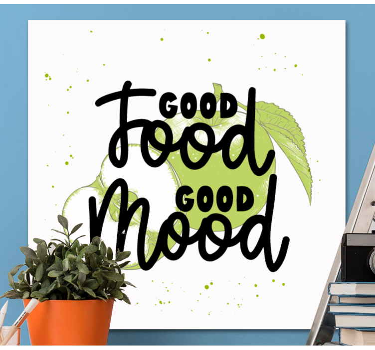 Funny quote with green fruits quote canvas art - TenStickers