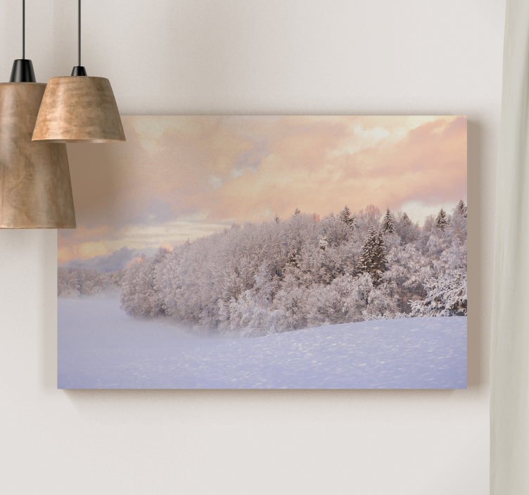 Landscape canvas winter serenity - TenStickers