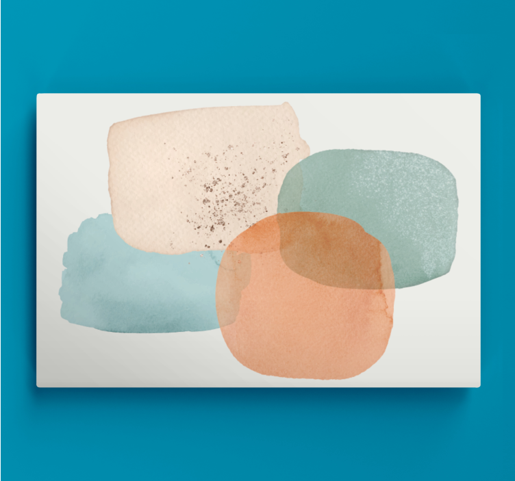 Modern canvas art soft shapes design - TenStickers