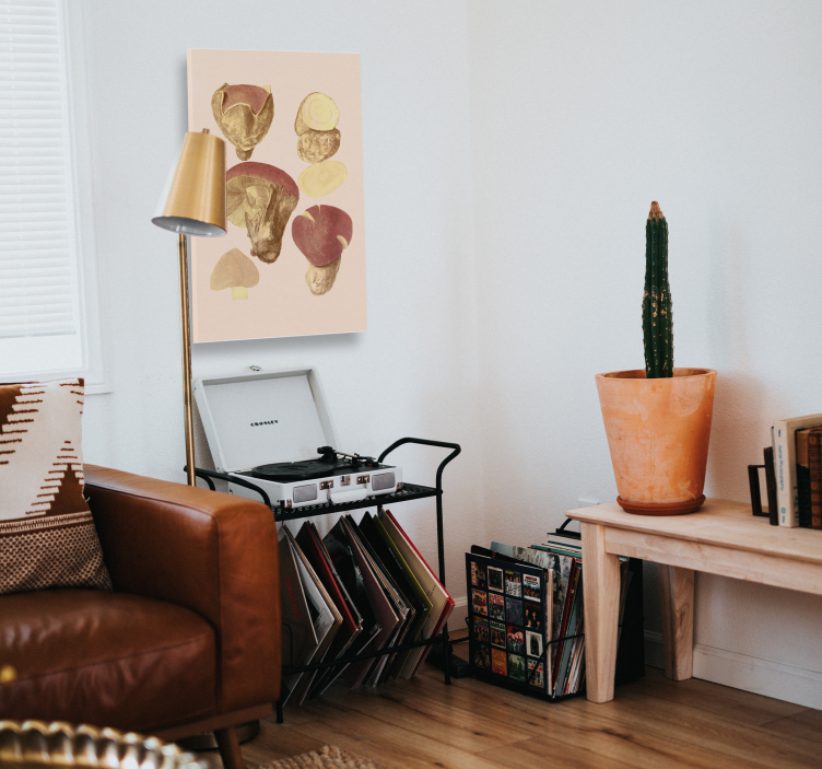 Mushroom Collection Flowers  canvas - TenStickers