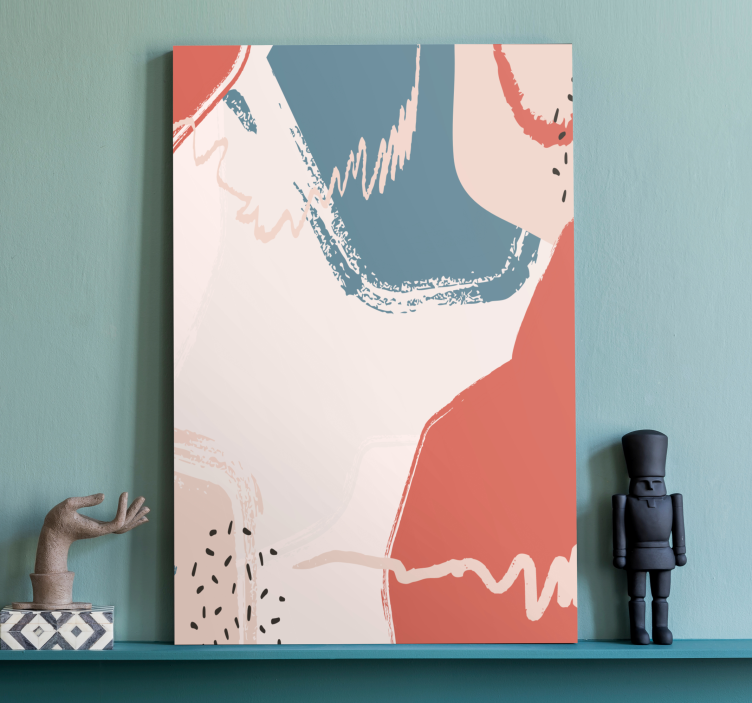 Music canvas art abstract melody shapes - TenStickers