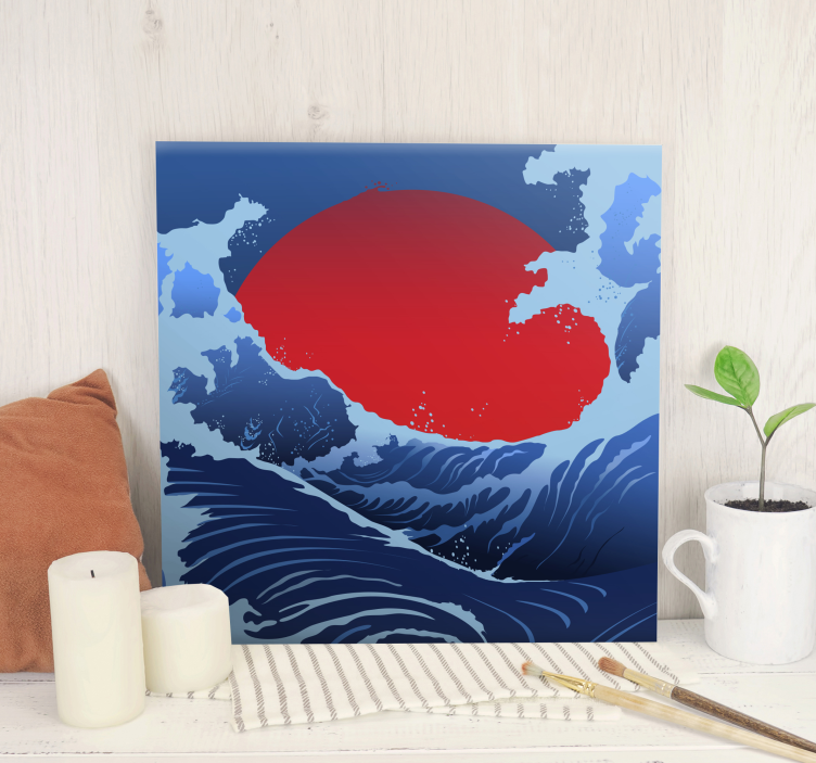 Ocean sunrise landscape canvas - TenStickers