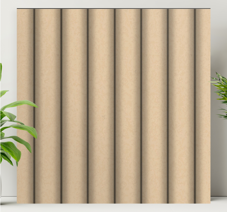 Ornamental canvas print textured vertical lines - TenStickers