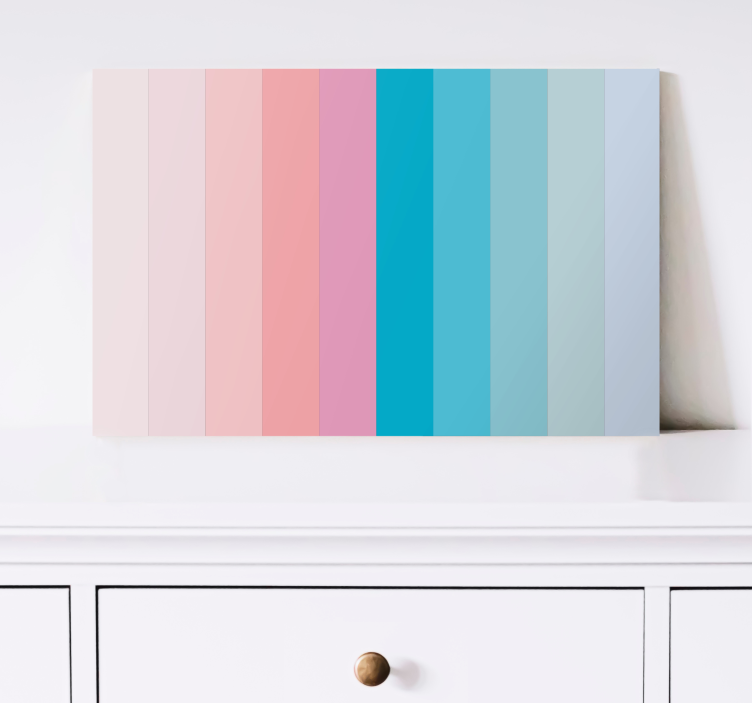 Pastel colors shades block bedroom wall prints - TenStickers