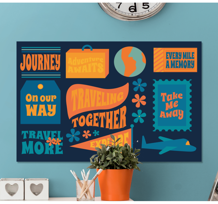 Quote canvas for our journey together - TenStickers