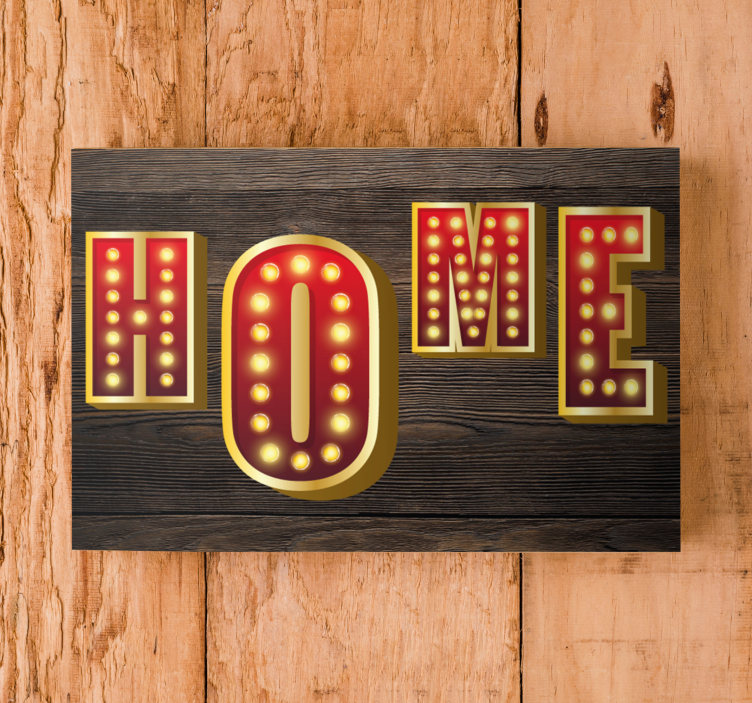 Quote canvas home illumination sign - TenStickers