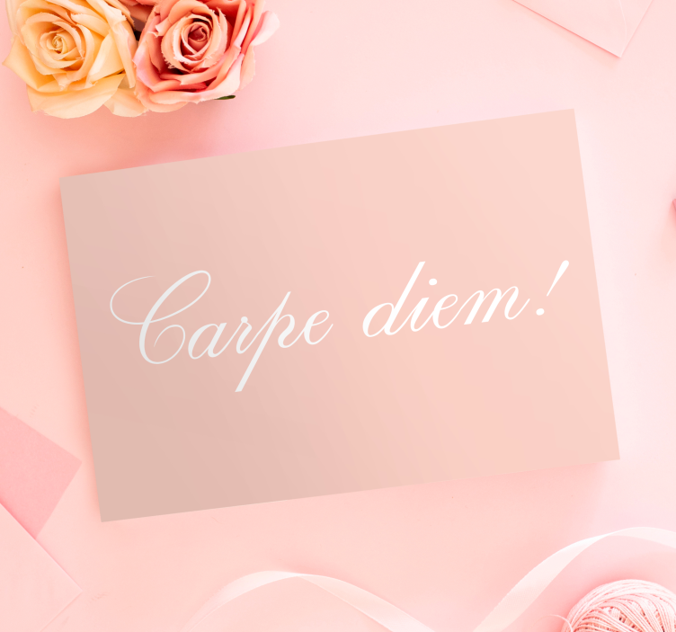 Quote canvas seize the day inspiration - TenStickers