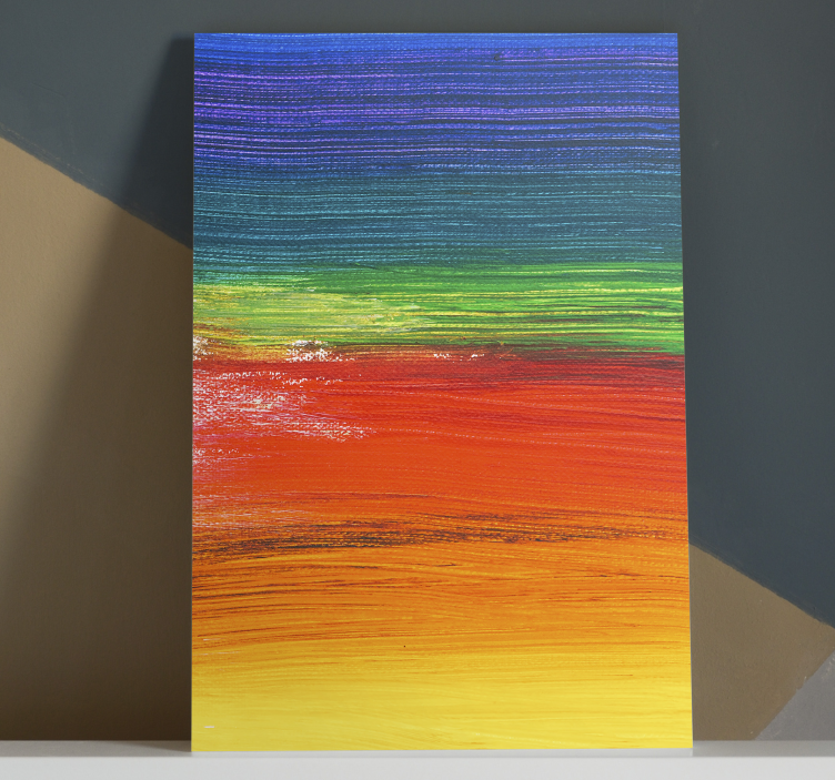 Rainbow splash color canvas art prints - TenStickers