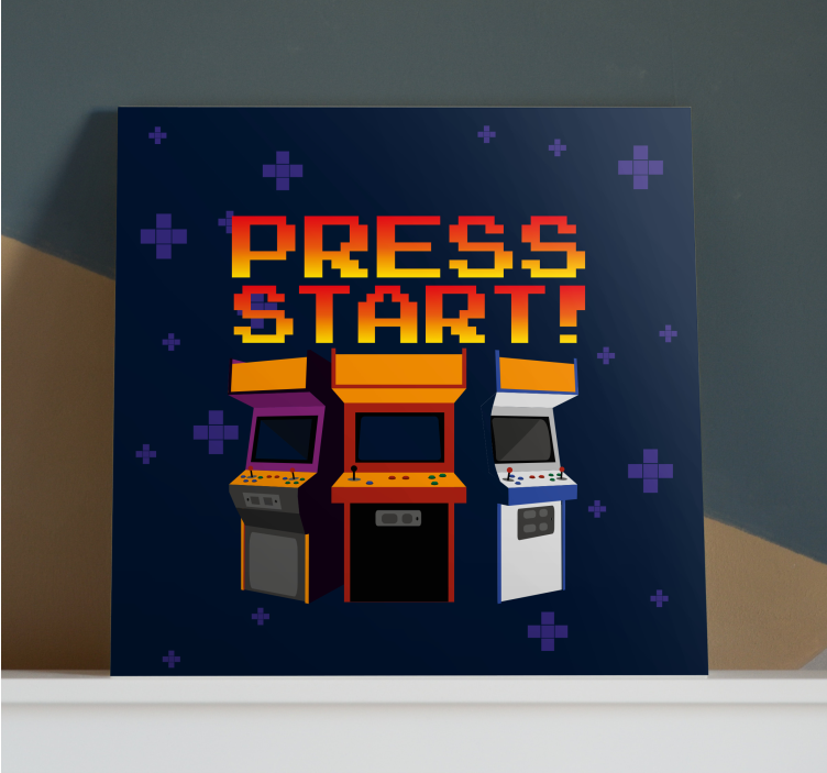 Video game canvas art retro arcade machines - TenStickers
